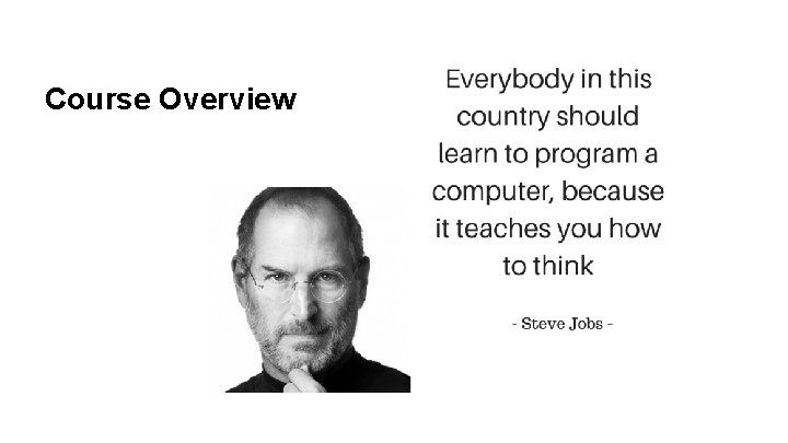 Course Overview Course Overview