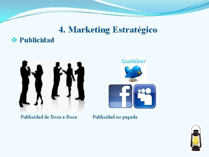 4. Marketing Estratégico v Publicidad de Boca a Boca Publicidad no pagada 