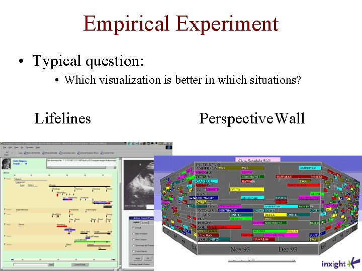 Empirical Experiment • Typical question: • Which visualization is better in which situations? Lifelines