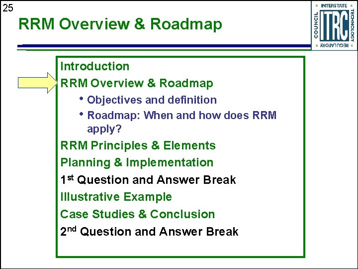 25 RRM Overview & Roadmap Introduction RRM Overview & Roadmap • Objectives and definition