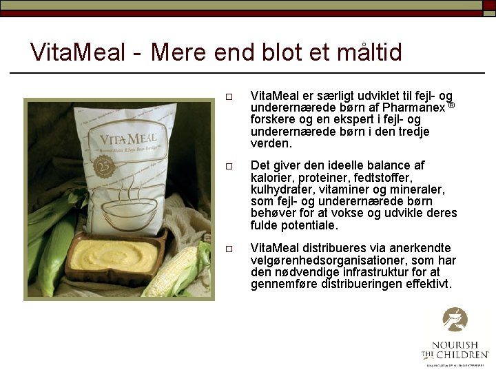 Vita. Meal - Mere end blot et måltid o Vita. Meal er særligt udviklet