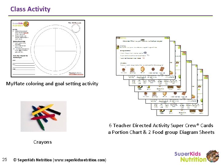 Class Activity My. Plate coloring and goal setting activity 6 Teacher Directed Activity Super