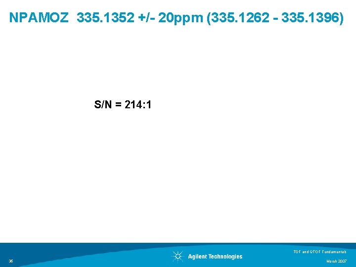 NPAMOZ 335. 1352 +/- 20 ppm (335. 1262 - 335. 1396) S/N = 214: