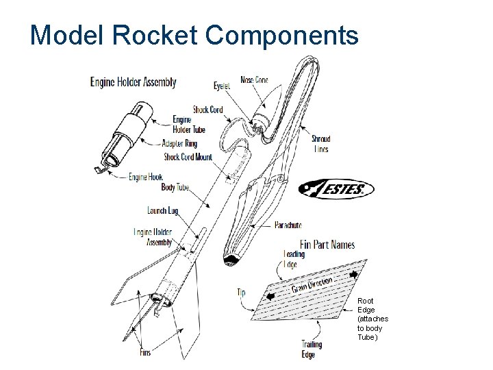 Model Rocket Components Root Edge (attaches to body Tube) 