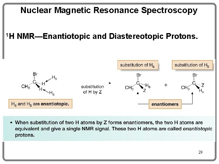 Nuclear Magnetic Resonance Spectroscopy 1 H NMR—Enantiotopic and Diastereotopic Protons. 29 