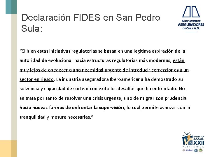 Declaración FIDES en San Pedro Sula: “Si bien estas iniciativas regulatorias se basan en