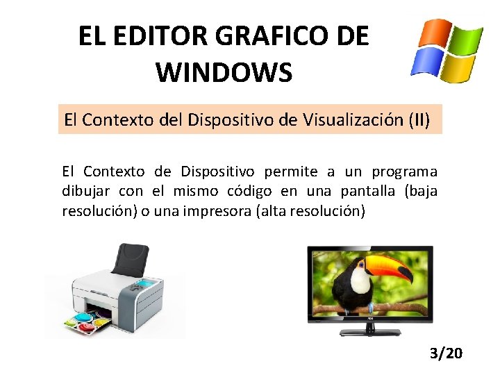 EL EDITOR GRAFICO DE WINDOWS El Contexto del Dispositivo de Visualización (II) El Contexto