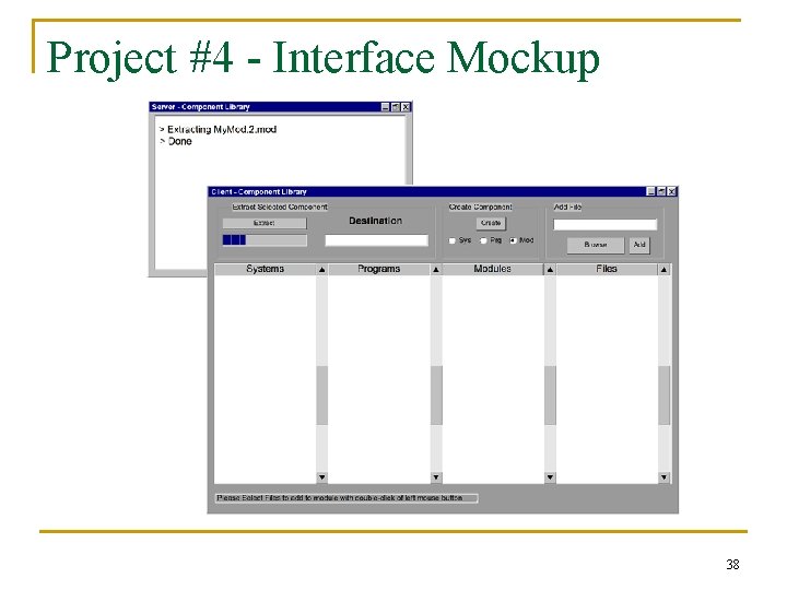 Project #4 - Interface Mockup 38 