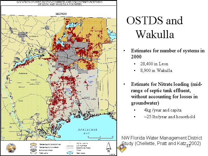 OSTDS and Wakulla • Estimates for number of systems in 2000 • • •