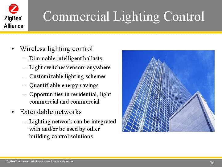 Commercial Lighting Control Wireless Control That Simply Works • Wireless lighting control – – Commercial Lighting Control Wireless Control That Simply Works • Wireless lighting control – –