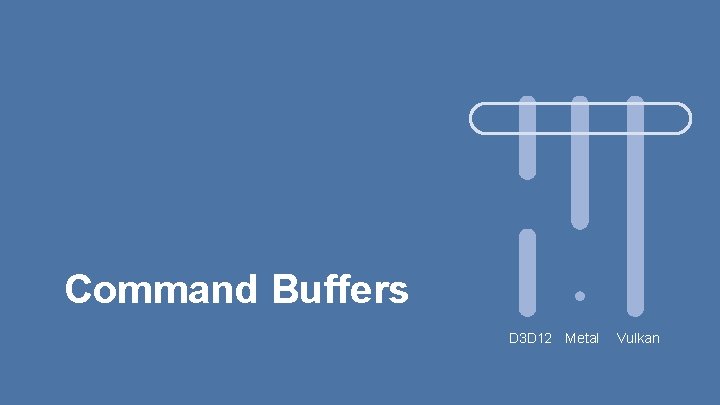 Command Buffers D 3 D 12 Metal Vulkan 