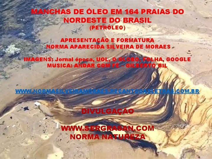 MANCHAS DE ÓLEO EM 164 PRAIAS DO NORDESTE DO BRASIL (PETRÓLEO) APRESENTAÇÃO E FORMATURA