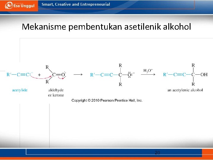 Mekanisme pembentukan asetilenik alkohol 20 