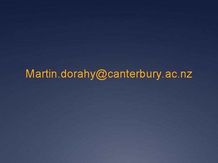 Martin. dorahy@canterbury. ac. nz 