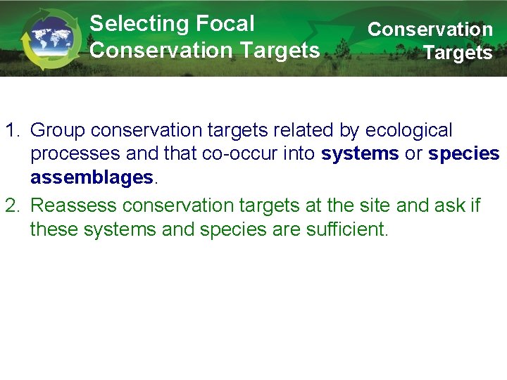 Conservation Coaches Network Workshop Presentation 1 B Conservation
