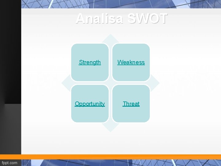 Analisa SWOT Strength Weakness Opportunity Threat 