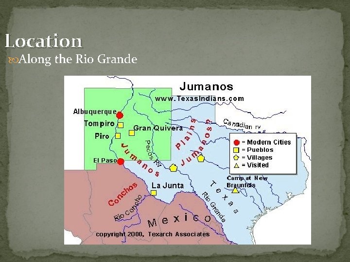 Location Along the Rio Grande 