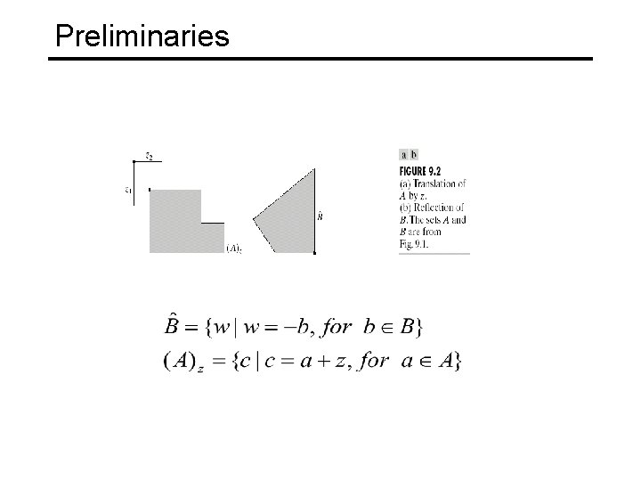 Preliminaries 