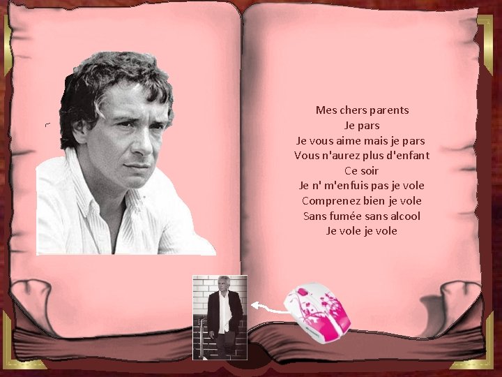 C'est jeudi il est 5 heures 5 J'ai bouclé une petite valise En passant