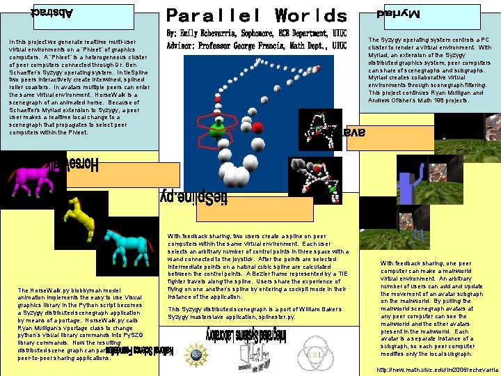 The Syzygy operating system controls a PC cluster to render a virtual environment. With