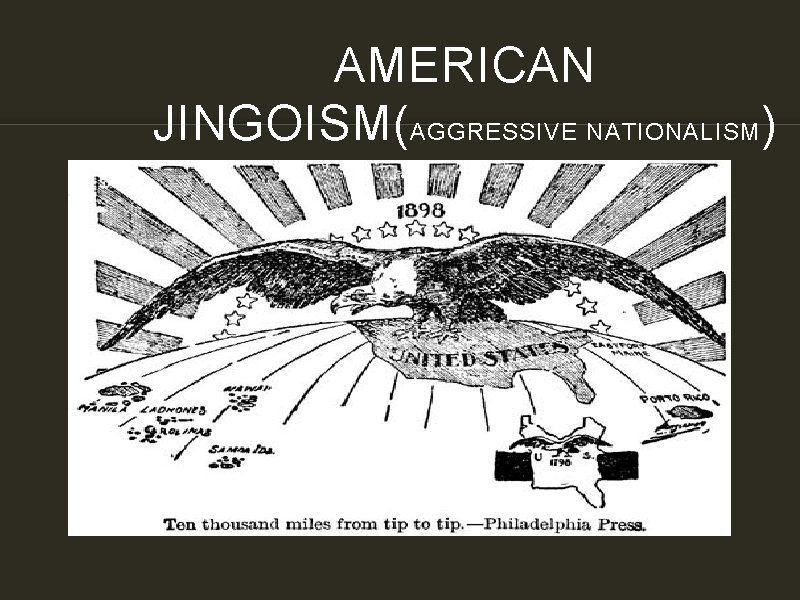 AMERICAN JINGOISM(AGGRESSIVE NATIONALISM ) 