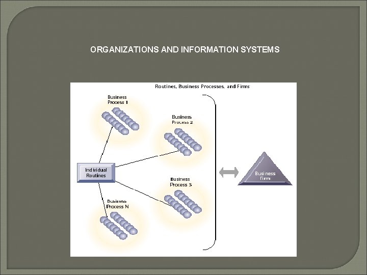 ORGANIZATIONS AND INFORMATION SYSTEMS 