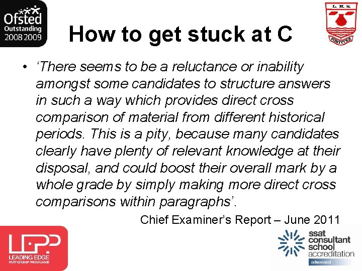 How to get stuck at C • ‘There seems to be a reluctance or