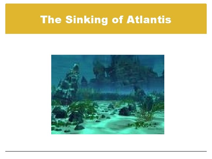 The Sinking of Atlantis 