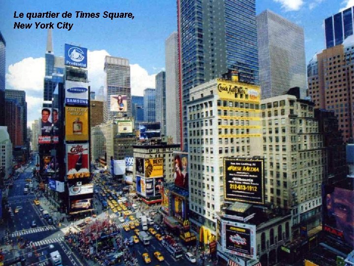 Le quartier de Times Square, New York City 