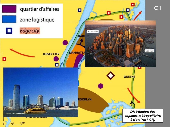 C 1 Distribution des espaces métropolitains à New York City 