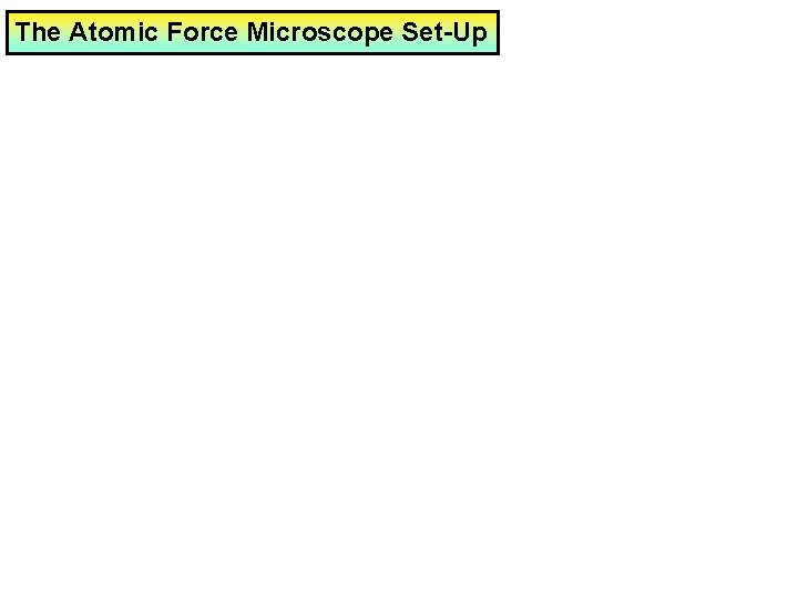 The Atomic Force Microscope Set-Up 