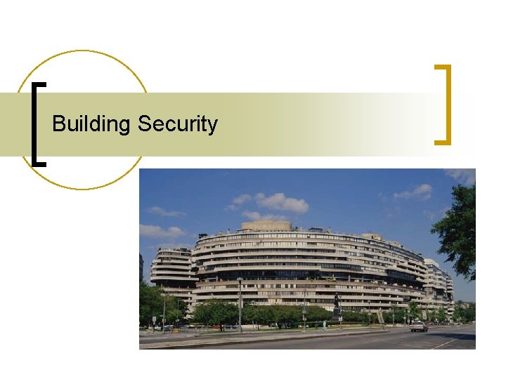 Building Security 
