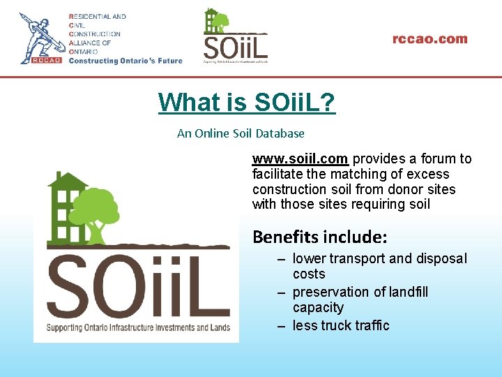 What is SOii. L? An Online Soil Database www. soiil. com provides a forum