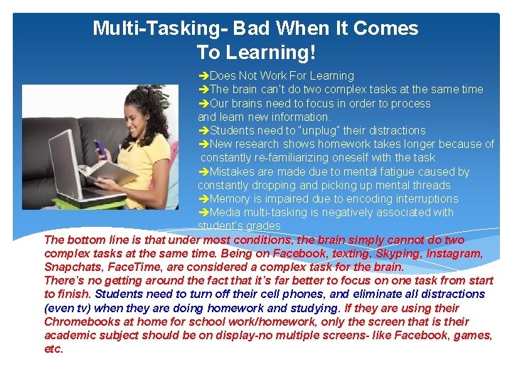 Multi-Tasking- Bad When It Comes To Learning! Does Not Work For Learning The brain