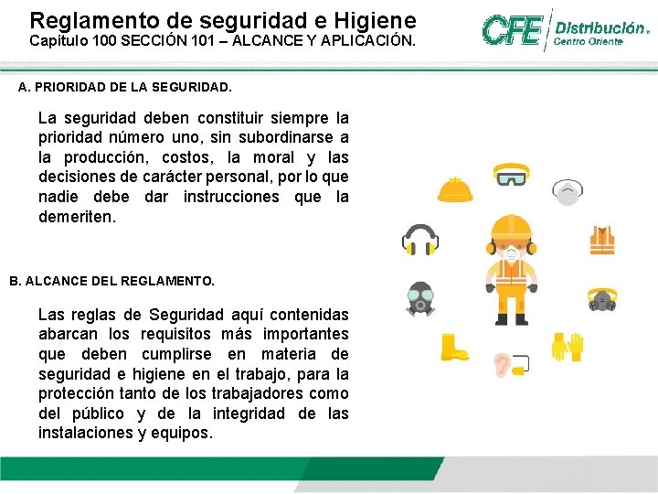 Reglamento de seguridad e Higiene Capitulo 100 SECCIN
