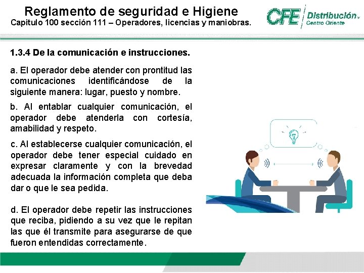 Reglamento de seguridad e Higiene Capitulo 100 SECCIN