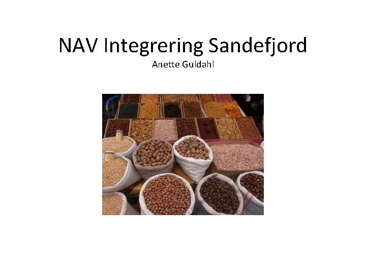 NAV Integrering Sandefjord Anette Guldahl 
