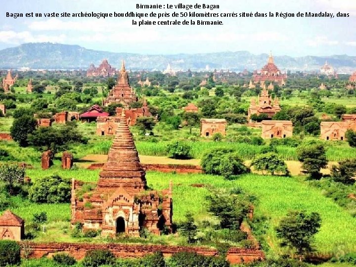 Birmanie : Le village de Bagan est un vaste site archéologique bouddhique de près