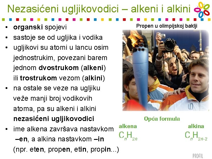 Nezasićeni ugljikovodici – alkeni i alkini • organski spojevi • sastoje se od ugljika