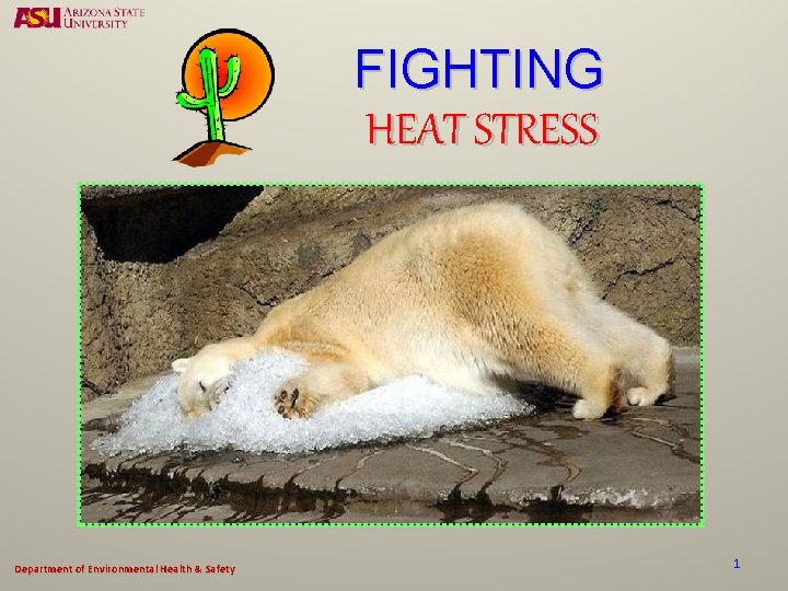 FIGHTING HEAT STRESS Department of Environmental Health & Safety 1 
