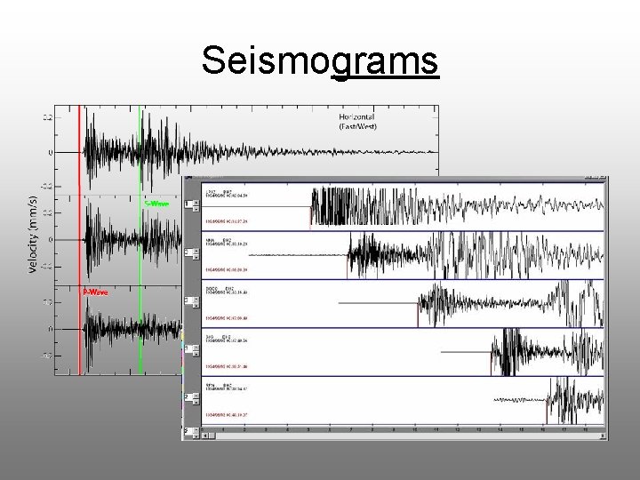 Seismograms 