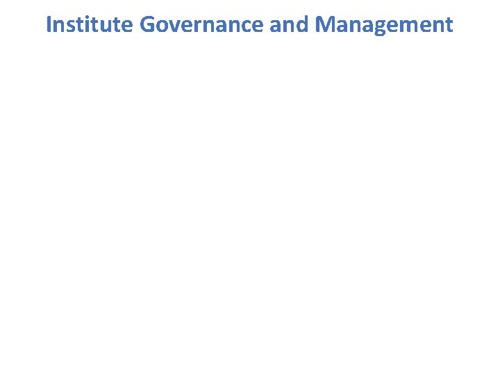 Institute Governance and Management 