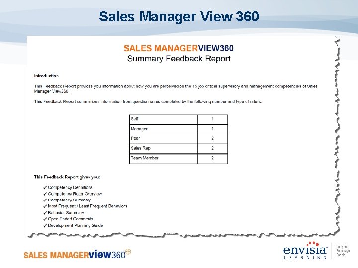 Sales Manager View 360 