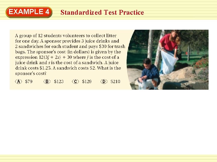 EXAMPLE 4 Standardized Test Practice 