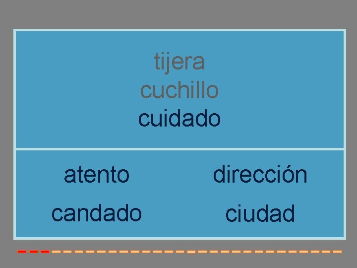 tijera cuchillo cuidado atento dirección candado ciudad 