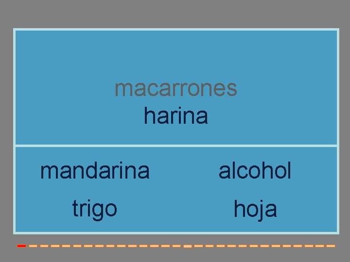 macarrones harina mandarina alcohol trigo hoja 