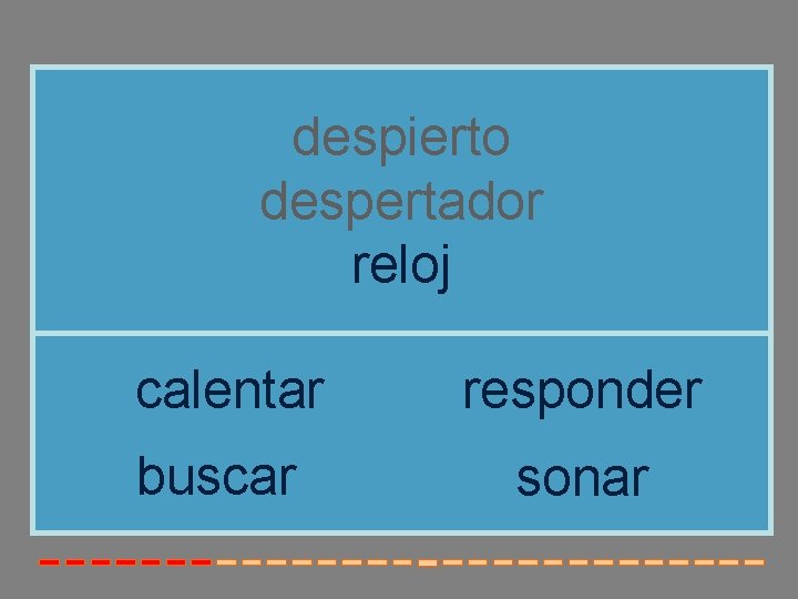 despierto despertador reloj calentar responder buscar sonar 