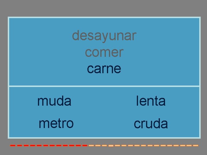 desayunar comer carne muda lenta metro cruda 