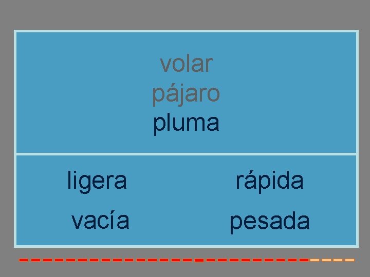 volar pájaro pluma ligera rápida vacía pesada 