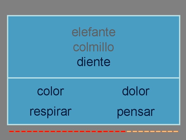 elefante colmillo diente color dolor respirar pensar 